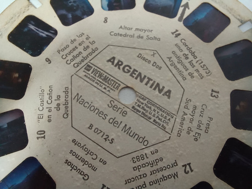 7k View Master Antiguo Juego De Discos Argentina Ciudad