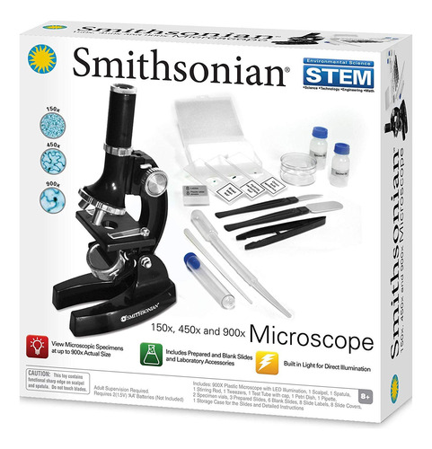 Microscopio Smithsonian 150x, 450x, And 900x Stem