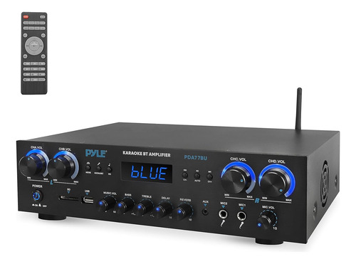 Pyle Bluetooth Home Audio Amplificador Receptor Estereo 4can