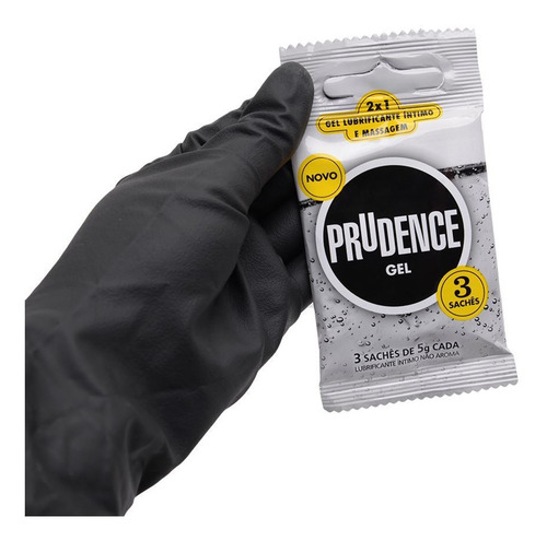 Imagem 2 de 3 de Lubrificante Kit 3 Unidades Sachê 5g Neutro Prudence