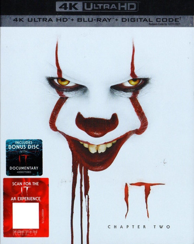 It 2 Eso Dos James Mcavoy Pelicula 4k Ultra Hd + Blu-ray