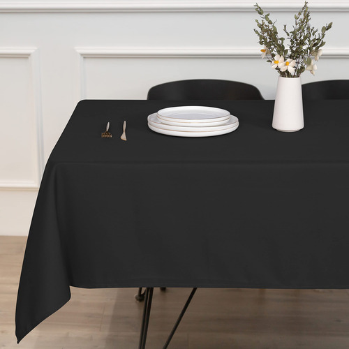 Mantel Sancua Rectangular 70x90cm Poliéster Negro