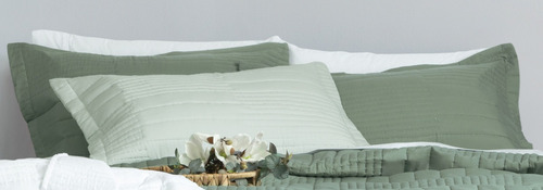 Imagen 4 de 6 de Cubrecama Verano Queen Reversible Con Fundas Palette