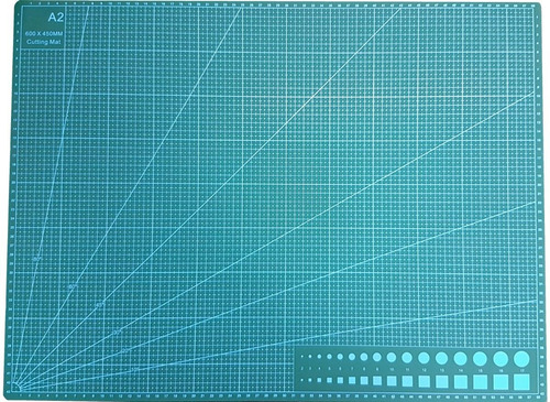 Imagen 2 de 8 de Base Tabla De Corte Tablero A2 60x45 Cm + Regla + Bisturí