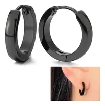 Comprar Set Aros Hombre Aros Argolla Mujer Aros Acero Piercing Negro