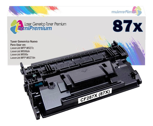 Toner Generico  87x Cf287x Nuev Mfp M527z , M506dn, M527dn