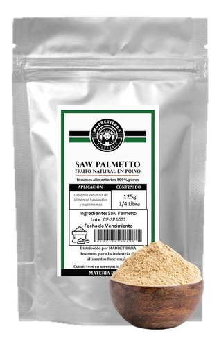 Saw Palmetto En Polvo X125gr - g a $319