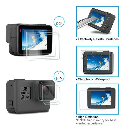 Combo Marco Frame + Pack Vidrios Para Gopro Hero 8 Black