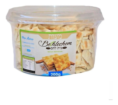 Pão Ázimo Individual Matza 200g Em Pote