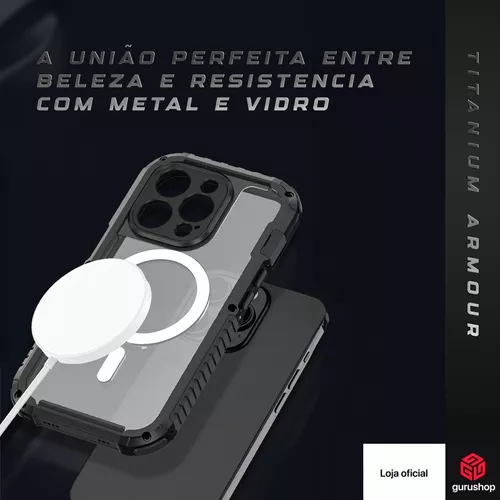 Capa Capinha Antichoque Blindada P/ iPhone 15 Pro 15 Pro Max