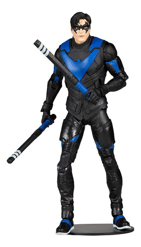 Muñeco Nightwing Juguete Gotham Accesorios Mcfarlane Toys Dc