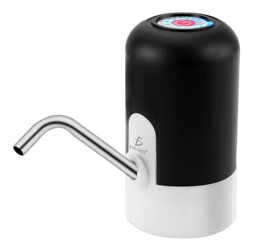 Dispensador De Agua Eléctrico Recargable Usb Bomba De Agua Color Negro/Blanco