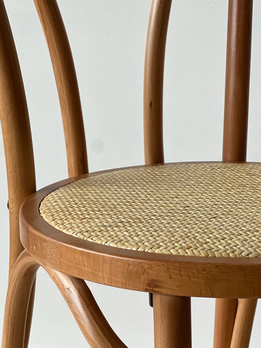 Silla De Comedor Madera Natural Nordico Thonet Esterilla X1u