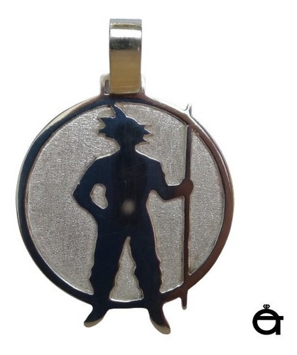 Medalla Colgante Joya Plata 980 Son Goku Dragon Ball