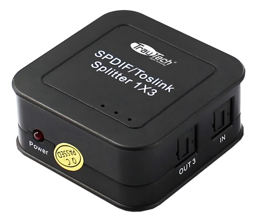 Splitter De Audio Óptico Digital 1x3 Spdif Optical Trautech