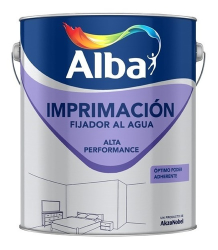 Imprimación Fijador Al Agua Alta Performance Alba X 1 Lts.