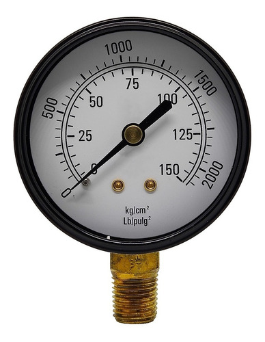 Manómetro 150 Kg 63mm Rosca 1/4 Inferior