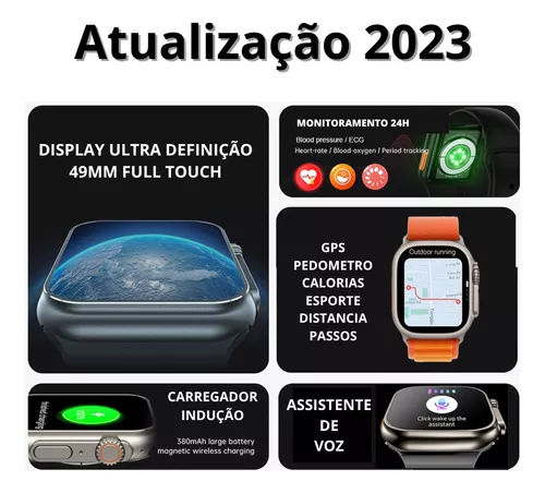 Relogio Smart Whats App Digital Cardiaco A Prova Dagua Brind