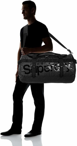 Bolso Superdry Original Kitbag Viaje 30kg 71 Cm Negro Cambio