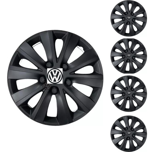 Juego 4 Tazas De Rueda Lazio Vw Gol Golf Polo Tren R15 T6942