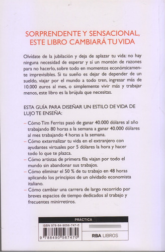 La Semana Laboral De 4 Horas. T Ferriss. Nuevo. Centro