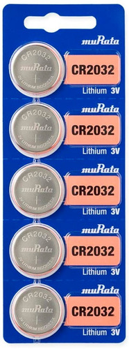 Bateria Sony Cr 2032 3v Lithium Cartela C/ 5 Unid  Placa Mae