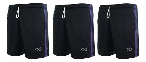 Short Hombre Running Tenis Padel Pantalon Corto X3 Unidades