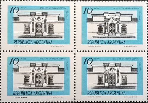 Argentina Cuadro Gj 1845 B Casa Tuc Tiz Fluor 79 Mint L11601