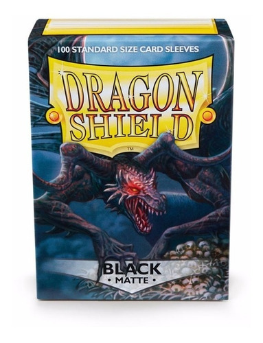 Dragon Shield Black Matte 100 Sleeves Standard Size