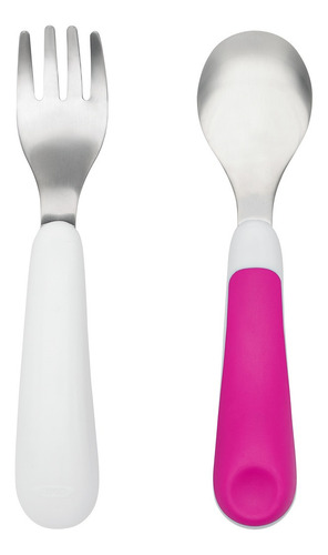 Set De Tenedor Y Cuchara Oxo Tot Color Rosa