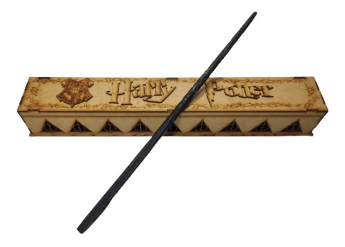 Varita Harry Potter + Caja Coleccionador Madera Sirius Black