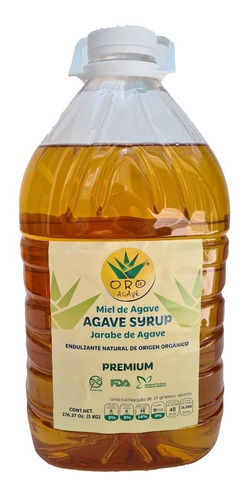 Jarabe Miel  De Agave  Premium 5kg 100%pura D Exportacion