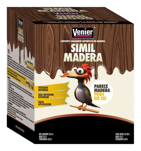 Pintura Simil Madera Venier 750cc Efecto Madera - Prestigio