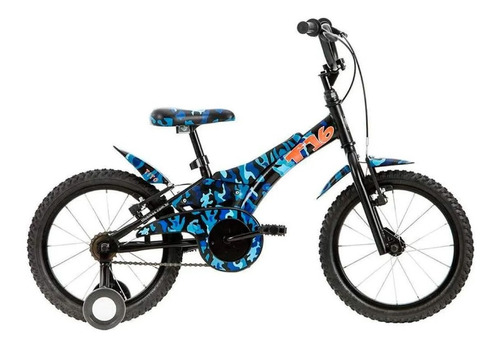 Bicicleta Infantil R16 Groove Camuflada Azul