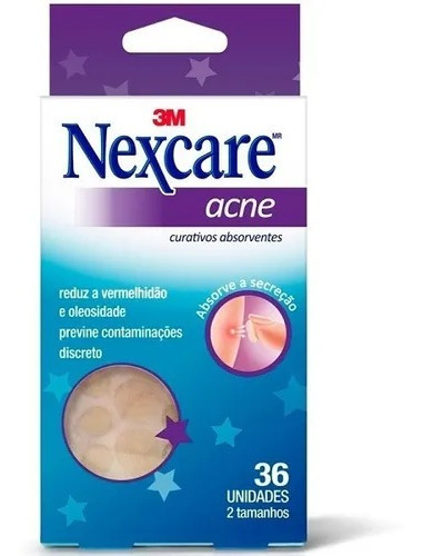 Curativo Nexcare Acne Com 36 Unidades 2 Tamanhos