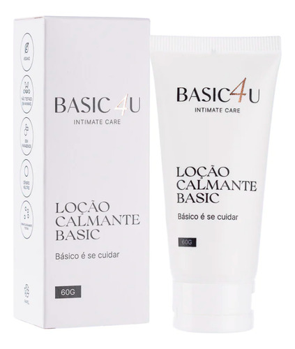 Loção Calmante Basic4u 60g - Pós Depilação, Laser E Peeling