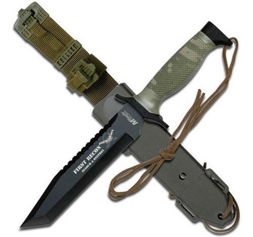 Cuchillo Táctico De Asalto Mtech Mt-676tc First Recon Camo