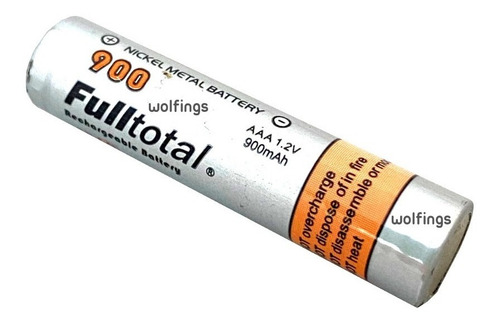 Imagen 8 de 8 de Blister X2 Pilas Baterias Aaa Recargable 900 Mah Fulltotal