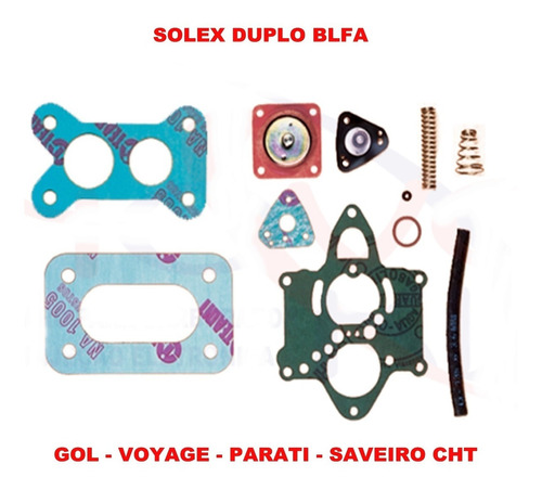 Kit Reparo Carburador Gol/voyage/parati Cht Solex Duplo Blfa