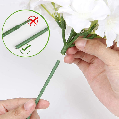 Cabezas De Flores De Seda De Hortensia Ligera, Paquete De 20