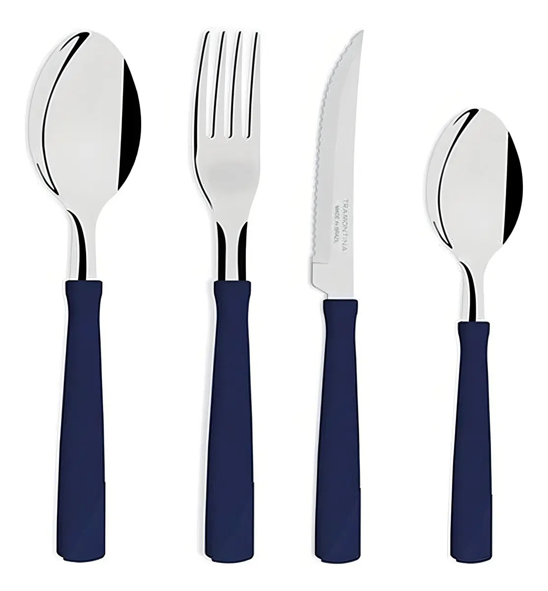Juego de cubiertos Tramontina Set Cubiertos x24 New Kolor azul - 24