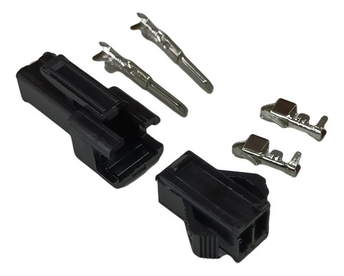 Conector Jst 2 Pines, Paso 100 / 2.54 Mm (100 Juegos)