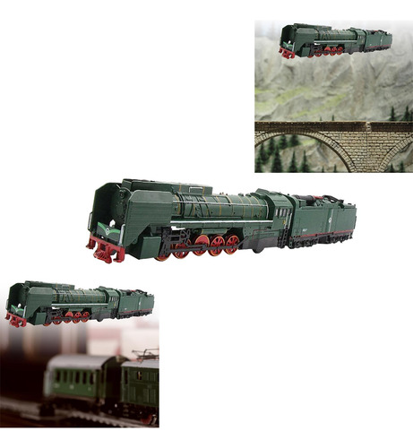 Tren De Vapor Retro Magnético Juguete Diecast Verde