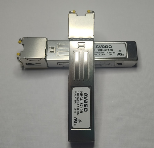 Modulo Sfp Gigaethernet 1gb Rj-45 Avago Hbcu-5710r