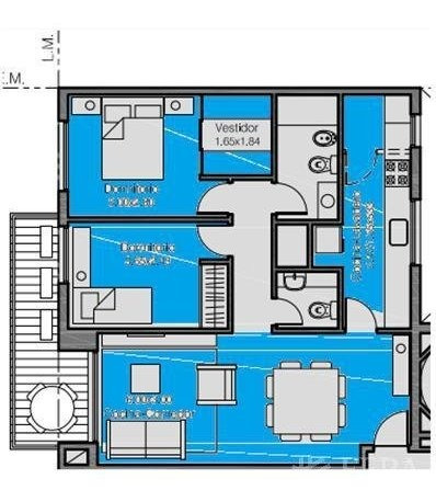Imagen 8 de 8 de Venta De Departamento 2 Ambientes Con Balcón En Villa Dominico ( 24084)