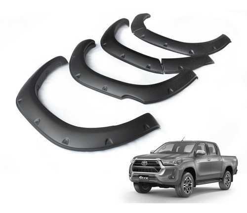 Extension Tapabarro Militar Toyota Hilux Revo Sr 2021+ Negro