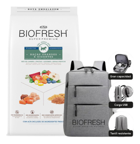 Biofresh Cachorro Raza Grande 15 Kg + Obsequio + Envío!