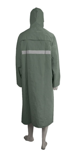 Imagen 2 de 4 de Capa De Lluvia Impermeable Pvc Con Reflectivo