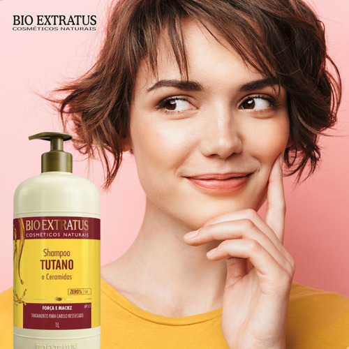 Shampoo Tutano 1 Litro Bio Extratus Força E Maciez