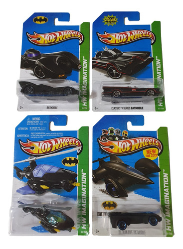 4 Hot Wheels Batman Batimovil Del 2013